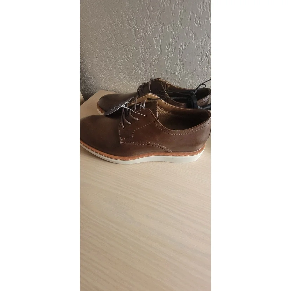 M GE‎ Kradinn Dress Oxford Memory Foam Dark Brown Size 7 1/2